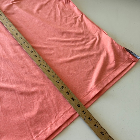 Adidas Golf x Pinewood CC Salmon Pink Performance Golf Polo Mens LARGE Stretch - Picture 7 of 8